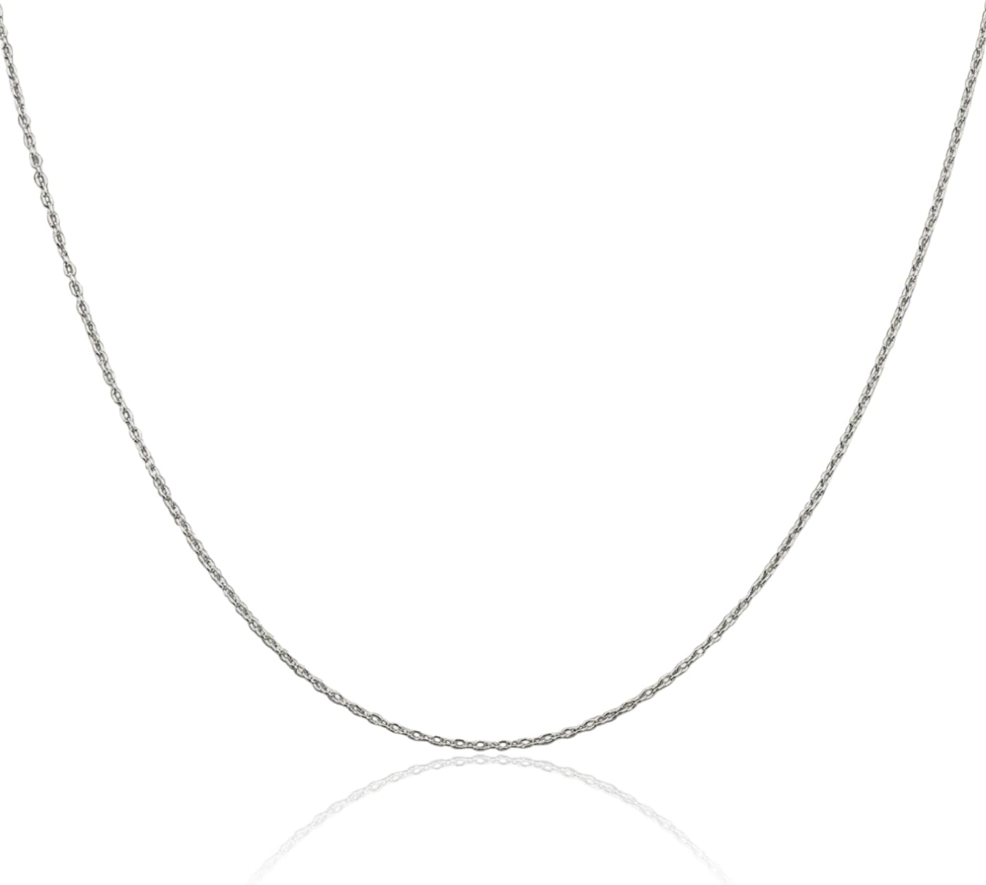 IceCarats 925 Sterling Silver 1.3mm Dainty Cable Chain Necklace Polished
