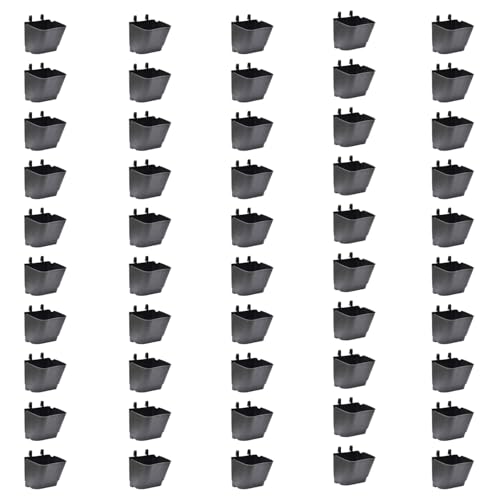 Image of Vertical Hanging Pot 5x5x5 Inch (Pack of 50) | Strong Hanging Planter for Balcony, Home Garden & Wall Decor | Finish Indoor Outdoor Plant Pots