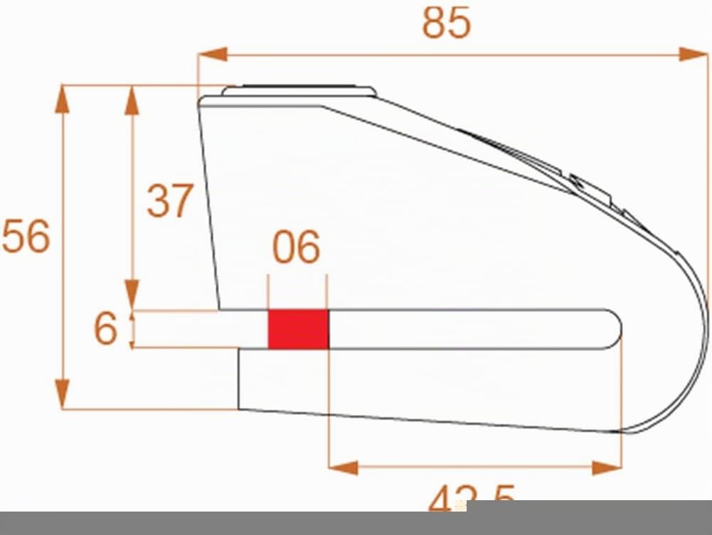 KAL SERIES - BLOCCADISCO CON ALLARME KAL10