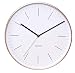 Produktbild Karlsson Wanduhr Minimal Weiß Mit Rahmen Kupferfarben, Metall, White, 5 x 27.5 x 27.5 cm