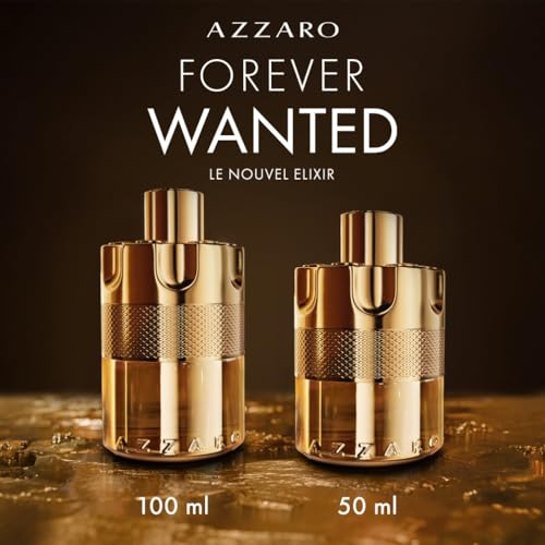 Azzaro Wanted Forever Elixir - Parfum pour Homme - Séducteur, Irrésistible et Puissant - Accords de Fruits Rouges, Cardamome et Cuir - Tenue Longue Durée - Spray Vaporisateur - 50 ml