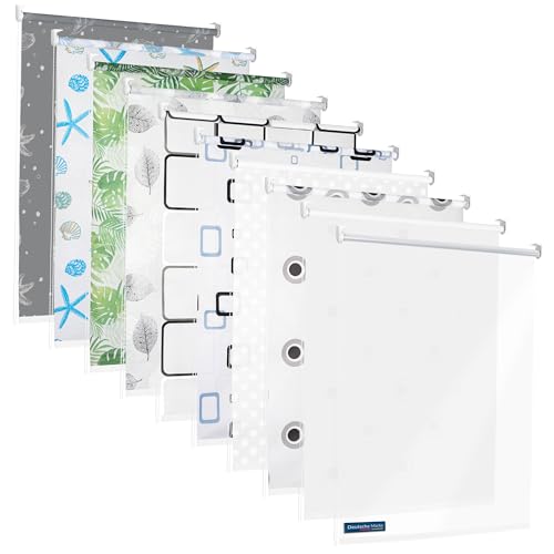 TEXMAXX® Duschrollo für Badewanne mit Seitenzug - Verschiedene...