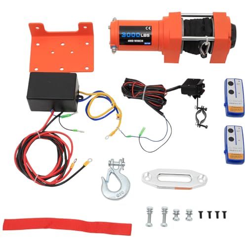 Winche eléctrico sintético ANPART 3000lb para 4x4 miniatura 1
