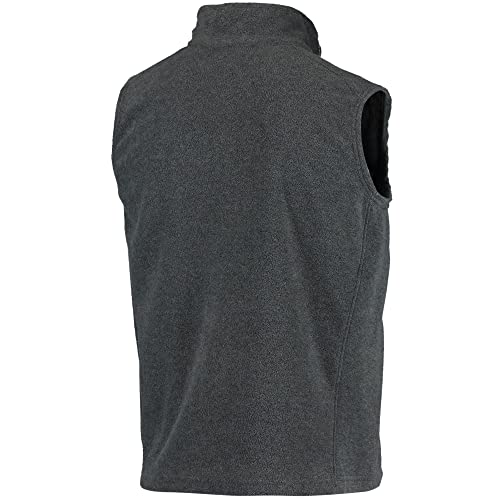 Image of dunbrooke Men's Black Minnesota Vikings Houston Fleece Full-Zip Vest