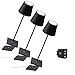 Produktbild [Amazon Exclusive] Zafferano Kit 3x Poldina Pro Lim Auflage Kabellose LED-Tischlampe Wiederaufladbar Touch-Dimmer - IP65 Innen/Außeneinsatz, Aluminium, H38cm mit Mehrfach-USB-Ladegerät - Schwarz