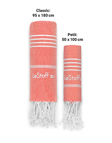 LeStoff Premium Hammam Towel, 100% Organic Cotton, Pre-washed Sustainable Absorbent & Quick-drying, Beach, Bath, Shower, Yoga - Image 4