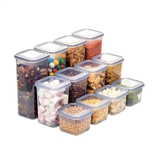 BOAA Fresh 12 Stk. Vorratsdosen mit Deckel Luftdicht Set, BPA frei,...