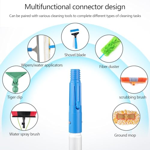 Tête de brosse rotative à 180° pour perche de nettoyage de vitres 12m - 7