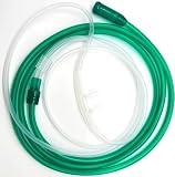 ResOne 14Ft High Flow Adult Oxygen Nasal Cannula 1-Pack - Soft Curved Prongs, Crush-Resistant Tubing - Oxygen Concentrator Supplies - Soft Curved Nose Piece, Standard Size, 15 LPM