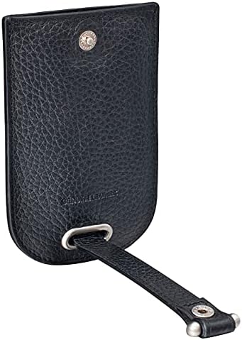 STILORD 'Toby' Leather Key Holder Pouch Vintage Key Case Wallet for Men Women Slim Leather Purse Vintage Organiser Coin Pouch for Handbags Pocket, Colour:Black