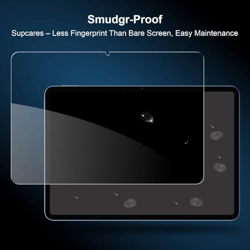 Image of SupCares Tempered Glass for Xiaomi Pad 6 and Xiaomi Pad 6 Pro (11 Inch) With Installation Kit | Military-Grade Gorilla Screen Protector | Edge to Edge Coverage | Transparent