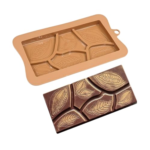 Molde De Silicona Para Barras De Chocolate | Antiadherente Flexible - Molde Grueso Y Fácil De Separar Para Tabletas De Chocolate Rellenas - para Hogar, Cocina, Detalles de Fiesta, Actividades Infantil