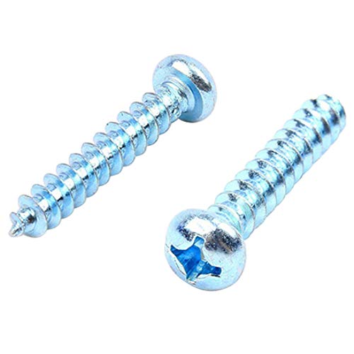 Yiliankeji Cruzar Tornillos De Cabeza Redonda Autorroscantes - Tornillo De Metal Acero Enchapado Carpintería Selladores De Sujetadores De Máquina Hoja De Accionamiento M4 M5 M6 Cover