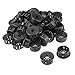 Tool parts 40pcs 22mm Mounted Dia Snap In Cable Hose Bushing Grommet Protector Black