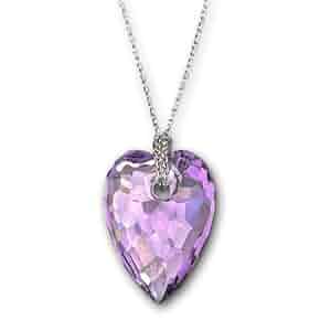 スワロフスキー　LOVE HEART SMALL VIOLET SWAROVSKI LOVE HEART VIOLET, SMALL 1143411 - The Crystal