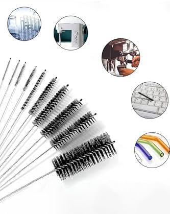 10 Adet Çok Amaçlı Pipo Temizlik ve Pipet Kamış Temizleme Fırça Seti rd54 - Görsel 2