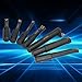 7 PCS Cemented Carbide Boring Bar Set F1 18, 18mm Round Shank Indexable Machine Tool Holder Kit for Industrial Lathe and Milling Operate
