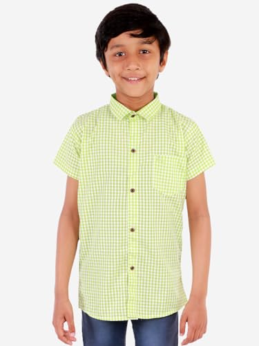 Image of superminis Boy's Cotton Regular Fit, Half Sleeves, Collared Neck, Printed Shirts for Casual Wear