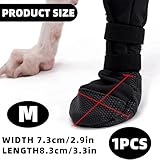 Hundeschuhe Pfotenschutz Outdoor,Hundesocken Anti Rutsch Leckschutz Hunde Socken Dog Shoes Socks Paws Stop Licking,Schuhe Hundepfoten Innen und Draußen Haustierschuhe,für Pet Verletzung Recovery(M)