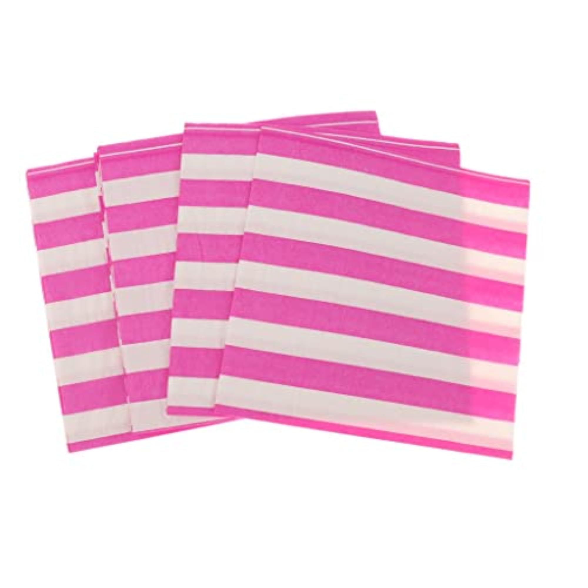 20x Pink Stripe Wedding Luncheon Napkins