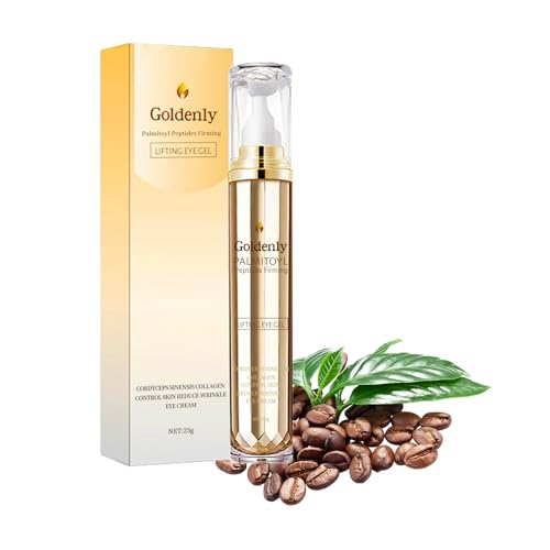 Caffeine Eye Serum, Under Eye Cream for Dark Circles and Puffy Eyes, Day & Night Eye Cream Anti Aging with 360° Massage Ball, Reduce Fine Lines Wrinkles Eye Bags, Eye Roller Cream for Men and Women