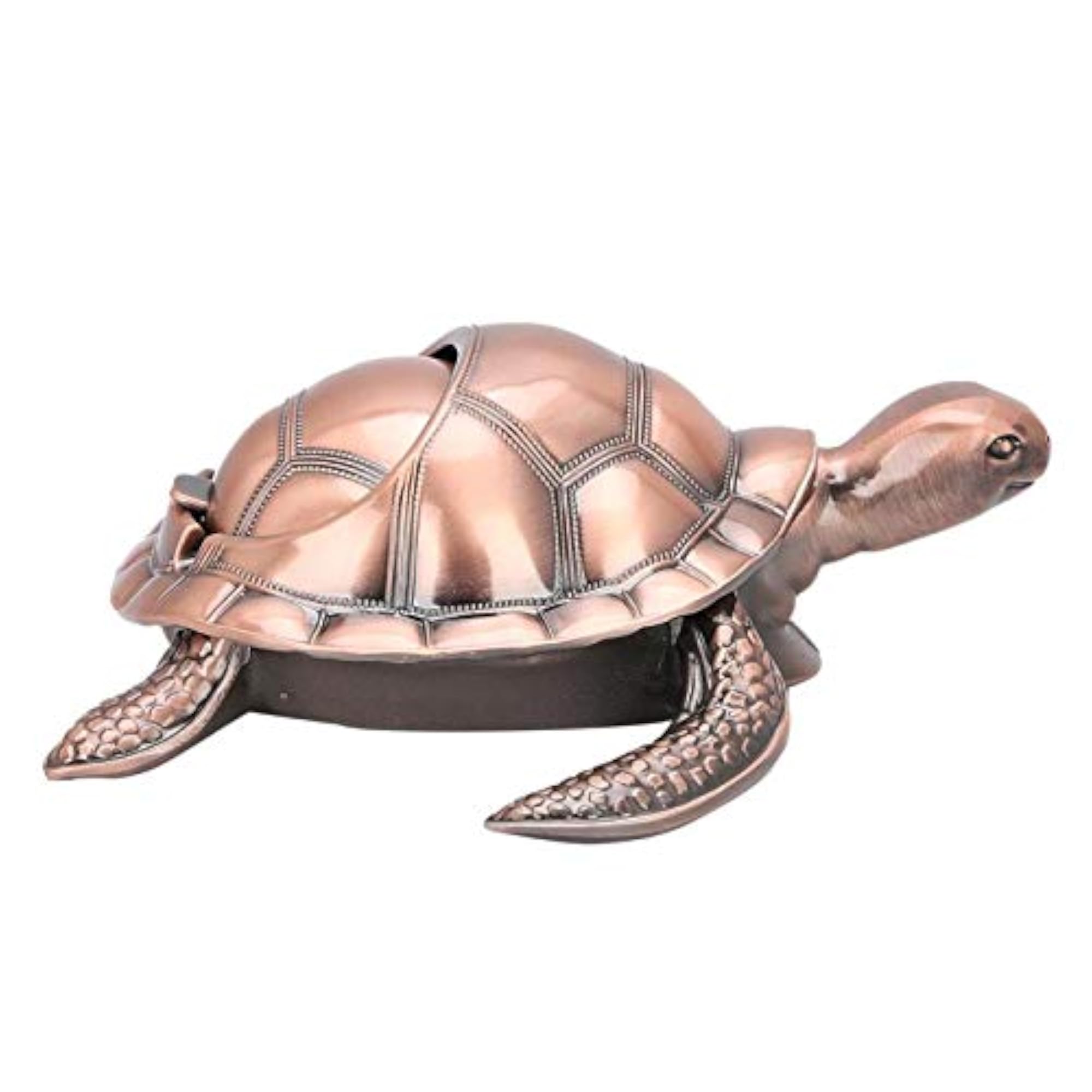 Creative Sea Turtle Shape Anti-Slip Ashtray, Red Copper