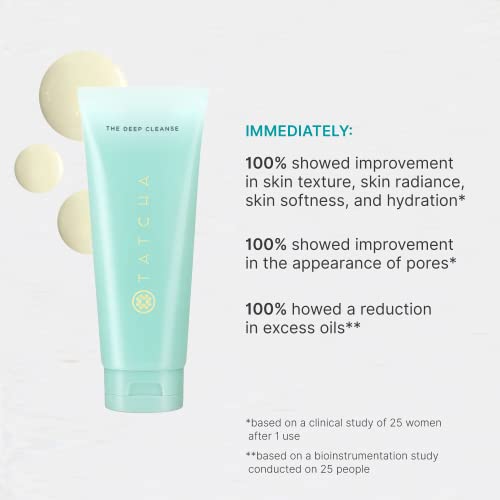 Tatcha The Deep Cleanse | Deep, Gentle Exfoliating Cleanser, Lifts Dirt, Minimizes Excess Oil & Unclogs & Tightens Pores | 5 Oz #TOP2