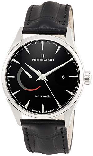 - Forma della cassa: rotonda Orologio Hamilton Power Reserve H32635731 Automatico Acciaio Quandrante Nero Cinturino Pelle