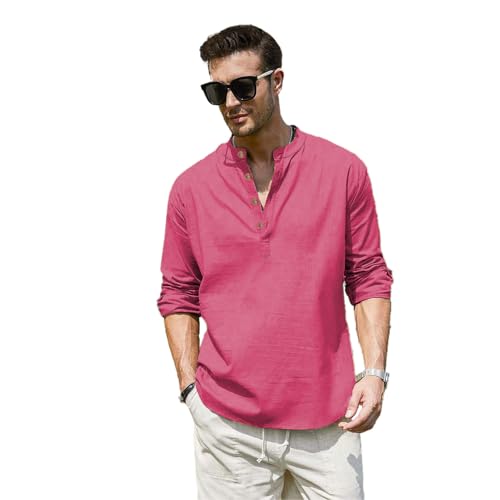 Image of Vida Loca Men Full Sleeve Solid Cotton Blend Straight Slim Fit Kurta Shirt for Men's.