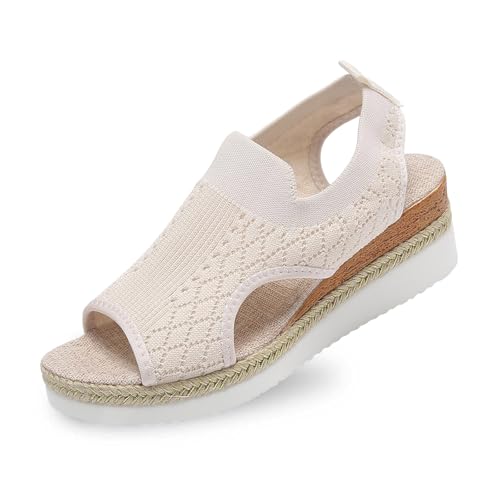 Chaussons été pour soulager les pieds sensibles et sandales de marche à plateforme