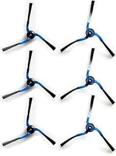 TALENTEC Home | 3X par de Cepillos Laterales de Repuesto Compatible con Robot Aspirador Samsung Navibot | 6 Unidades, Color Negro/Azul