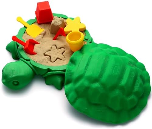 Mini Desktop Turtle Sandbox with Soft Sand and Small Tools -Premium Sand Garden for Desk Kit – Mini Zen Garden Kit Gifts Decor Desktop Accessories for Home, Office – Fidget Stress Relief