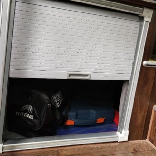 Appliance Garage Cabinet Roll Up Door, Up and Over Tambour Sliding Door Sideboard - Commercial/Residential, Retractable Roller Doors for Wardrobes/Bar Cabinet(20x24(50.8x61cm))