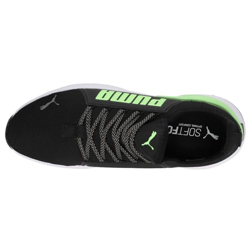 PUMA Softride Premier Slip-On Men's Slip On, Puma Black/Fizzy Lime, 10 M4