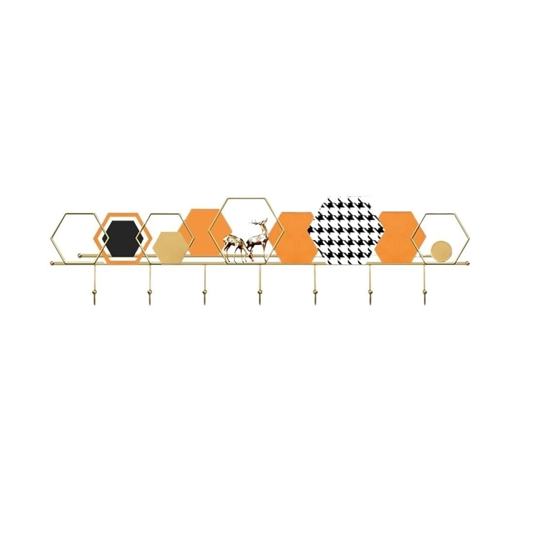 YQINQIN83B Coat Hangers Entrance Decorative Wall Mounted Coat Rack Creative Hanging Hooks for Coats, Bags, Keys, Scarves for Bedroom(Large)