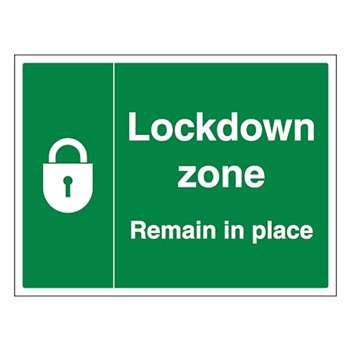 Panneau de sécurité confinement lockdown zone pour ERP et écoles