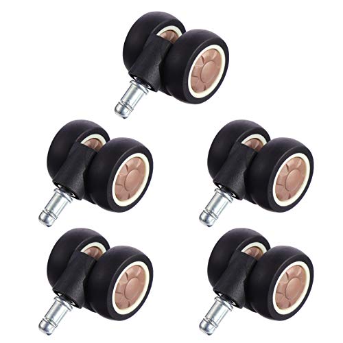 ULTECHNOVO 5Pcs Rodas Giratórias para Serviço Pesado Tpr Ruído Rodízio Giratório Com Travamento Roda