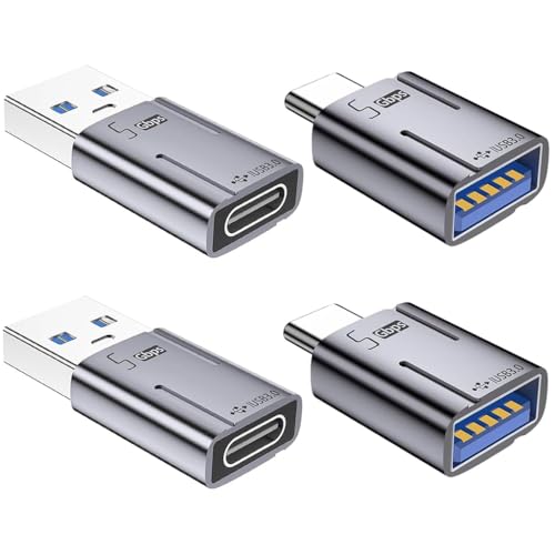 Image of ZORBES 4Pcs USB 3.0 to Type C Male Connector Set, 5Gbps Data Sync Adapter