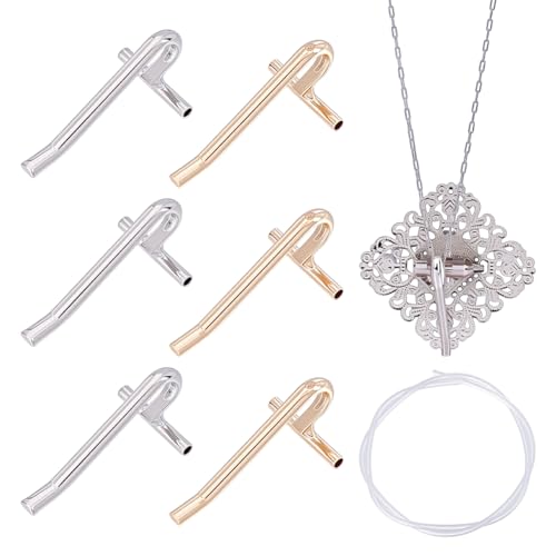 Convertisseur broche vers pendentif UNICRAFTALE tube silicone pour éviter de trouer les vêtements
