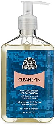 Brave Soldier Clean Skin Face Cleanser for Men and Women Moisturizing Face Wash for Sensitive,Oily, or Dry Skin, Mild Makeup Remover | Pump Bottle 8 fl. oz. / 236.5 ml