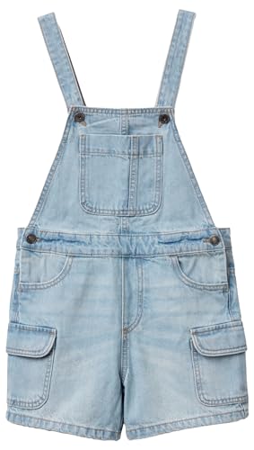 United Colors of Benetton Mädchen 4dw2ct00u Latzhose, blau, 140 cm