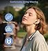Hmusic A3 OTG Neckband Headphones Wireless Bluetooth 5.4, 35H Playtime, 12mm Driver, 3 EQ Modes, Dual USB-C Charging, Magnetic Earbuds, Around The Neck Earphones w/Mic for Travel,Work,Jogging,Running