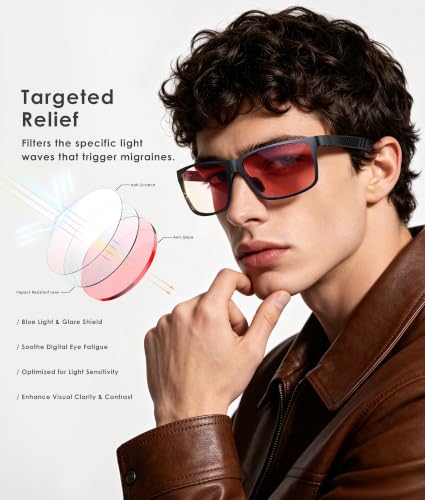 Image of ANYLUV Blue Light Blocking Glasses Men Computer Gaming Glasses Lightweight Al-Mg Metal Anti Eyestrain Eye Protection