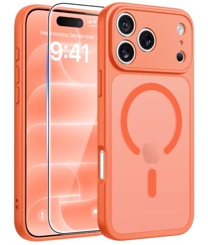 FNTCASE for iPhone 18 Pro Max Case/iPhone 17 Pro Max Case, Screen Protector
