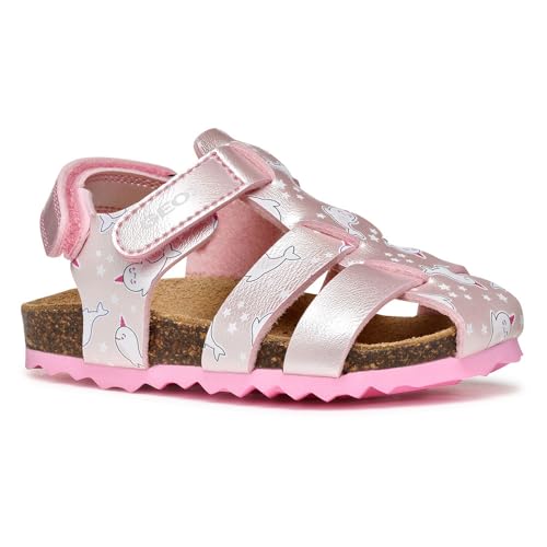 Sandales Geox Chalki pour bébé fille en cuir respirant
