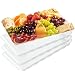 Plasticpro Plastic Serving Trays - Serving Platters Rectangle 9X13 Disposable Party Dish White Pack of 4