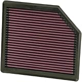 K&N Engine Air Filter: Increase Power & Acceleration, Washable, Premium, Replacement Car Air