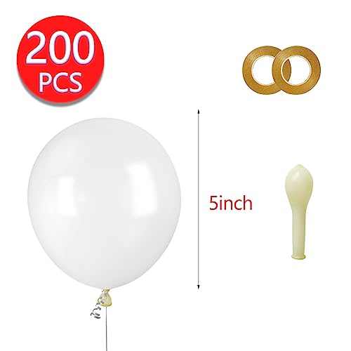 Image of 200pcs Clear Balloons 5 Inch Mini Transparent Latex Balloons