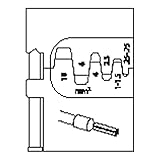Modular de alicates Gedore 8140-06 - Módulo de inserción para virolas de cable 0,25-10mm