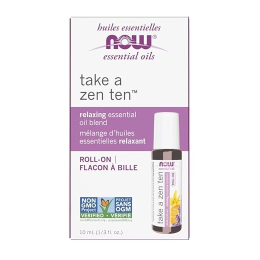 NOW Essential Oils, Take A Zen Ten Roll On, Non-GMO Project Verified, Relaxing Blend, Steam Distilled, Topical Aromatherapy, 10-mL